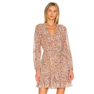 MINKPINK Bouznika Ruffle Mini Dress Women’s Medium NEW Boho Revolve